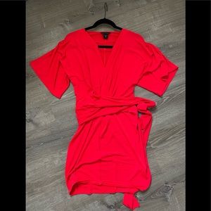 Red Wrap Dress